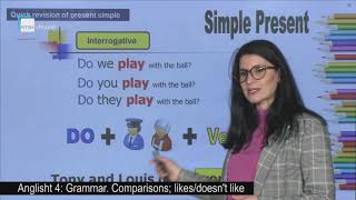 Anglisht 4 - Grammar: Comparisons; likes/doesn't like