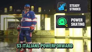 NHL 23 POWERFORWARD BUILD ITALIAN'S (WINGER) EASHL
