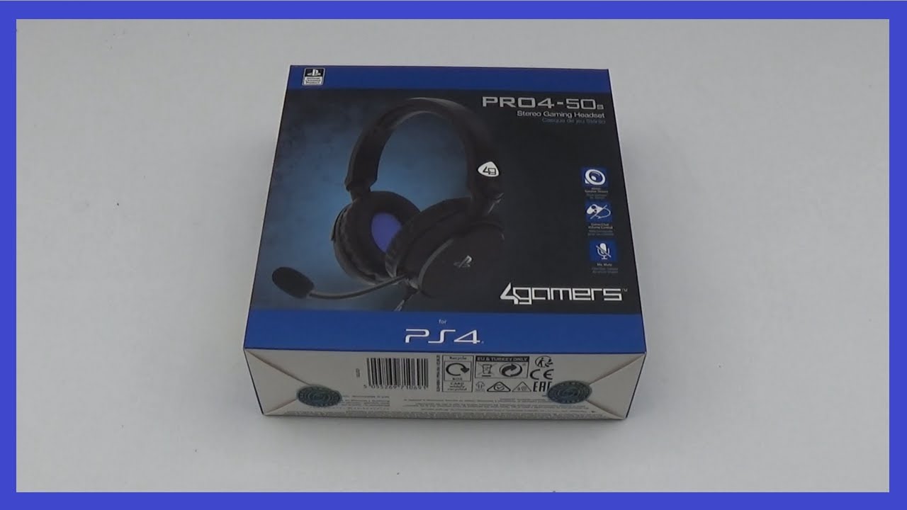 4Gamers Pro4-50S Headset Headphones Unboxing PS4 PS5 - YouTube