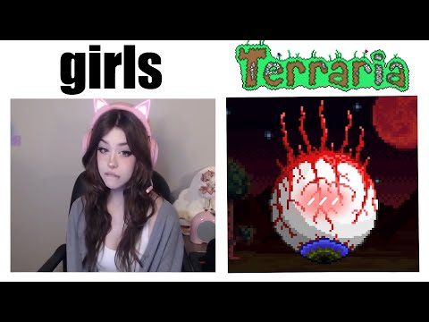 UwU девушек VS UwU глаза ктулху в террарии