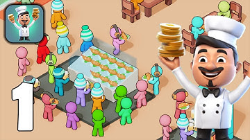 Kitchen Fever: Food Tycoon - Stickman Kitchen - Part 1 - Gameplay Walkthrough(iOS, Android)