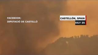 Catastrophic merging wildfires sweep across Southwest Europe