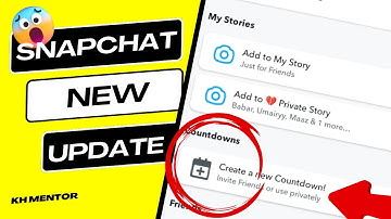 Snapchat New Update 2024 || Snapchat Countdown in Android/iPhone || New Feature Snapchat Countdowns