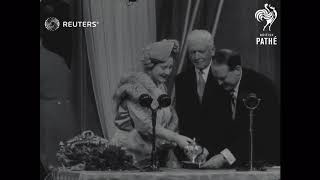 UK: THE QUEEN MOTHER OPENS EXHIBITION IN GLASGOW (1954)
