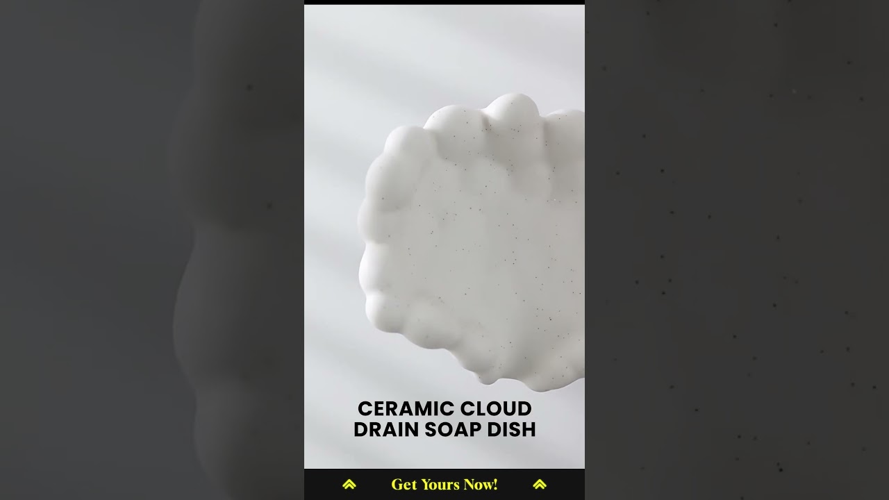 Ceramic Cloud Drain Soap Dish 