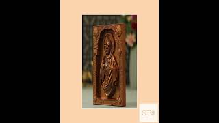 Sacred Heart of Jesus Christian Icon Wall Art Antique Style Christmas Gift Religious Wall Art Cat...