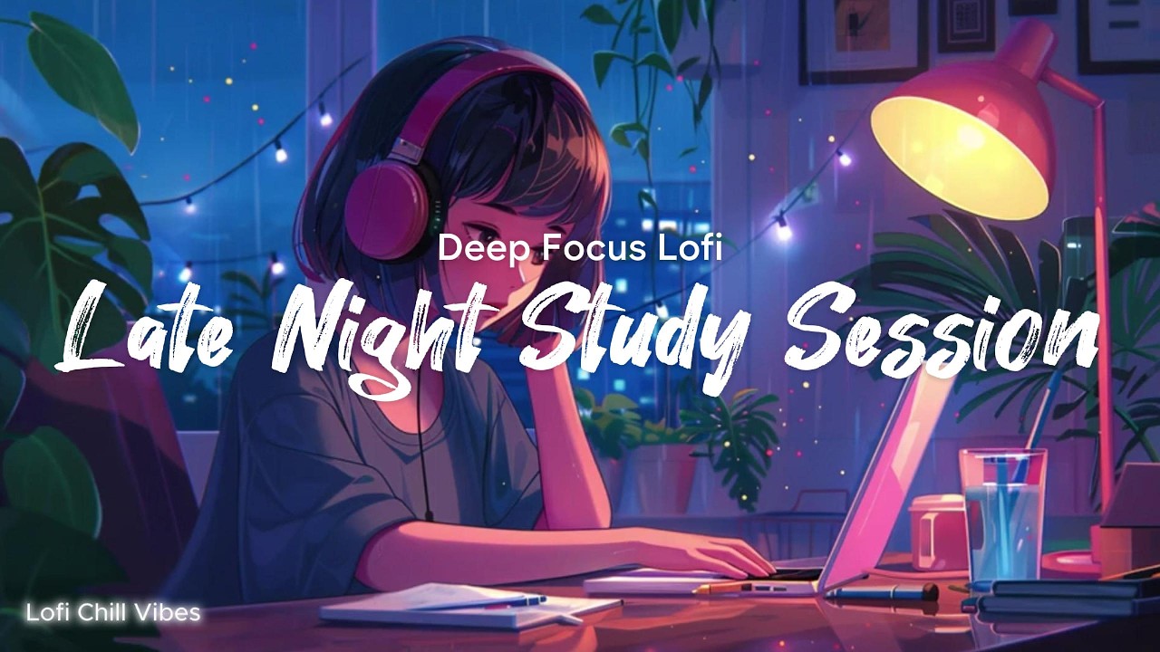Deep Focus Lofi | Late Night Study Session 🌙 – lofi chill beats to focus & relax