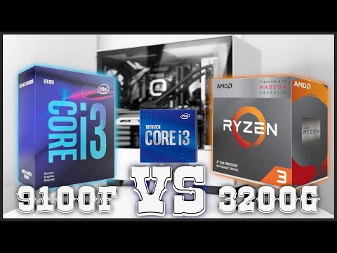 ⭐ Intel Core i3 9100F vs ⚡ AMD Ryzen 3 3200G (i3 10100 vs Ryzen 3 3100)