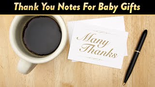 Writing Thank You Notes For Baby Gifts | CloudMom