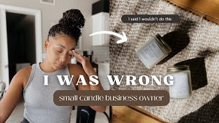 I Keep Running Into the Same Issues | Vlog Small Candle Business Owner