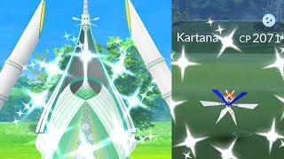 New shiny celesteela & shiny kartana raids started in pokemon go.