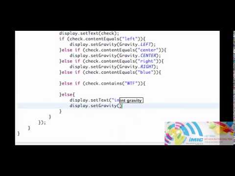 Lap trinh Android App   30   Setting Color of a TextView in Java