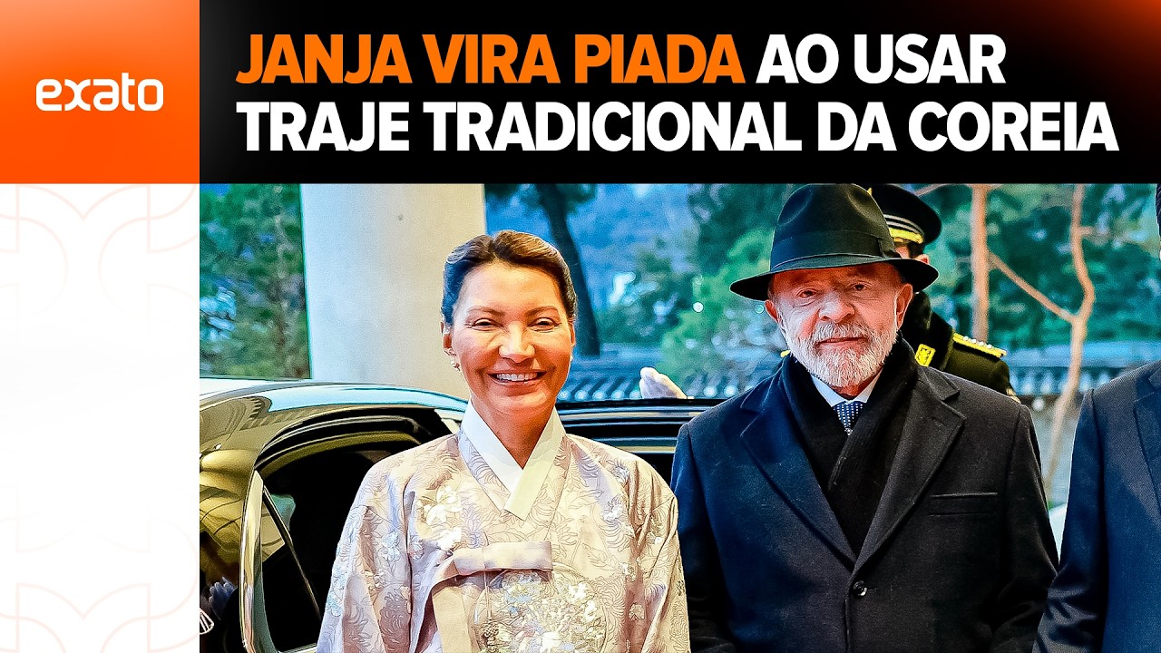 Lula NÃO AGUENTOU! Janja VIRA PIADA ao usar traje tradicional da Coreia parecido com capa de botijão