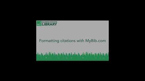 MyBib.com tutorial for GCC students