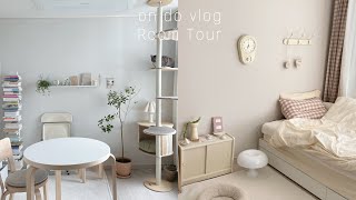 Room Tour: Living in a 1.5Room Studio with a Cat (Maximalist / Props / Tableware)