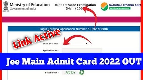 JEE Main 2022 Admit Card Release Date🔥 | JEE Main 2022 Latest Update | JEE Mains 2022 #jeemain2022