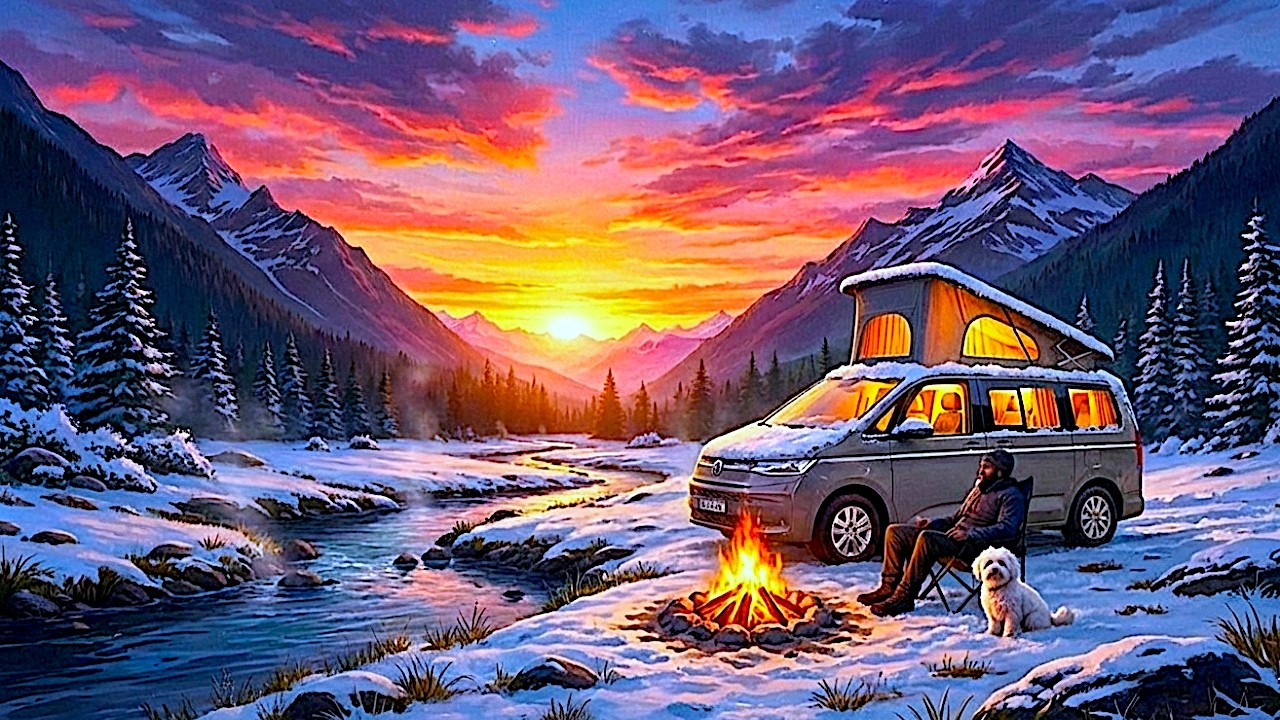 Solo Vanlife Getaway with My Dog | Camping Sounds | ASMR