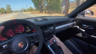 LOUD POV: Porsche GT3 manual 991.2 with headers and exhaust!