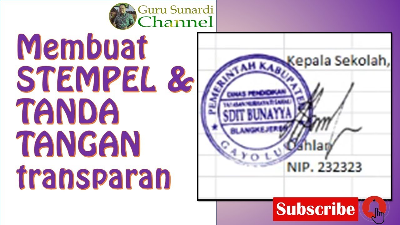 Membuat Stempel Dan Tanda Tangan Transparan Youtube