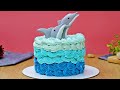 Yummy cake recipes  ep 14  dolphin cake  how to make blue ombre cake