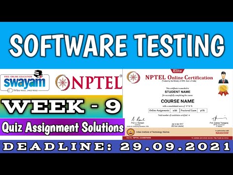 Software Testing | NPTEL | Week 9 | Assignment 9 Solutions | July 2021