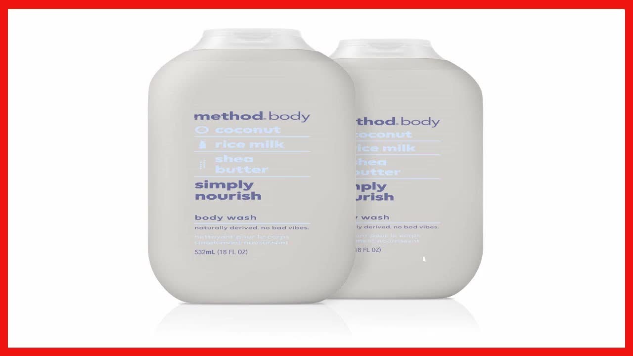 Method Method Body Wash, Simply Nourish, 18oz, 2 Pack, Simply Nourish