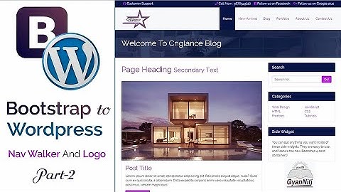 Bootstrap to WordPress Theme Development Part - 3 | How to Develop Dynamic Menu and logo