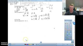 Honors Algebra 2 4.6 Notes