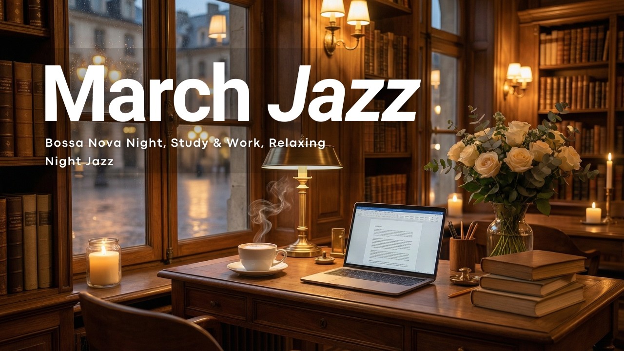 March Bossa Nova Nights ✨ Relaxing Sounds for Study & Work