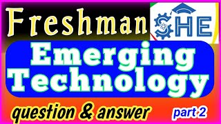 Emerging Technology Exam and Answers part 2 #freshmancourse #ethiopia_education @fortinoacademeys
