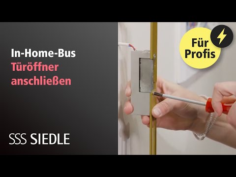 Siedle In-Home-Bus: Türöffner anschließen