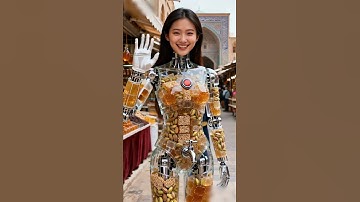 Halva Ardah Sauce Dispenser Robot, in Service #futuristic #robot #technology #humanoid #AI