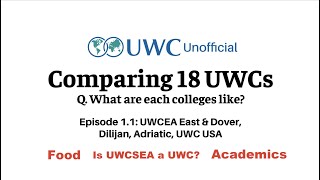 Honest talk with UWC USA, UWCSEA, Dilijan, Adriatic // How different are each UWCs????