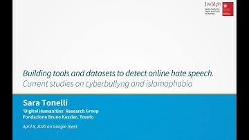 Sara Tonelli, Building tools and datasets to detect online hate speech.