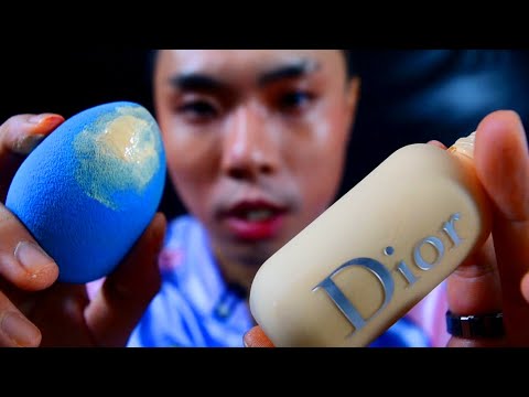 10分以内にフルメイク⚡ASMR高濃縮Tingle：DIOR、レディー・ガガアイシャドウ【韓国人ASMRロールプレイ】