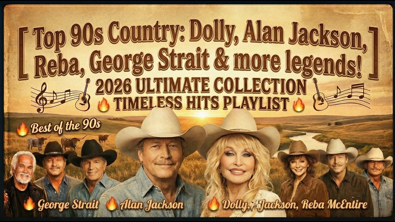 🎸#3🔥 [ Top 90s Country: Dolly, Alan Jackson, Reba, George Strait & more legends! ] 🔥🔥🔥