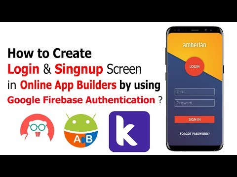 How to create a Login & Signup Screen in Kodular apps by using Firebase Authentication System ?