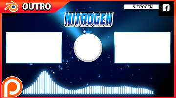 Blender Outro Template Nitrogen | 60FPS | Patreon reward