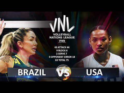 Brazil vs USA | Women's VNL 2023