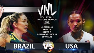 Brazil vs USA | Women's VNL 2023
