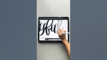 How to letter "Joyful" in calligraphy (link in description!) #procreate #shorts #calligraphy