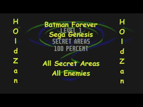 Видео: Batman Forever (100% secret areas & enemies), Sega Genesis, Batman. Прохождение (walkthrough)