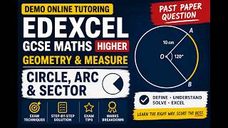 Online Maths Teaching Demo | Edexcel GCSE Higher | Circle Geometry Past Paper Question