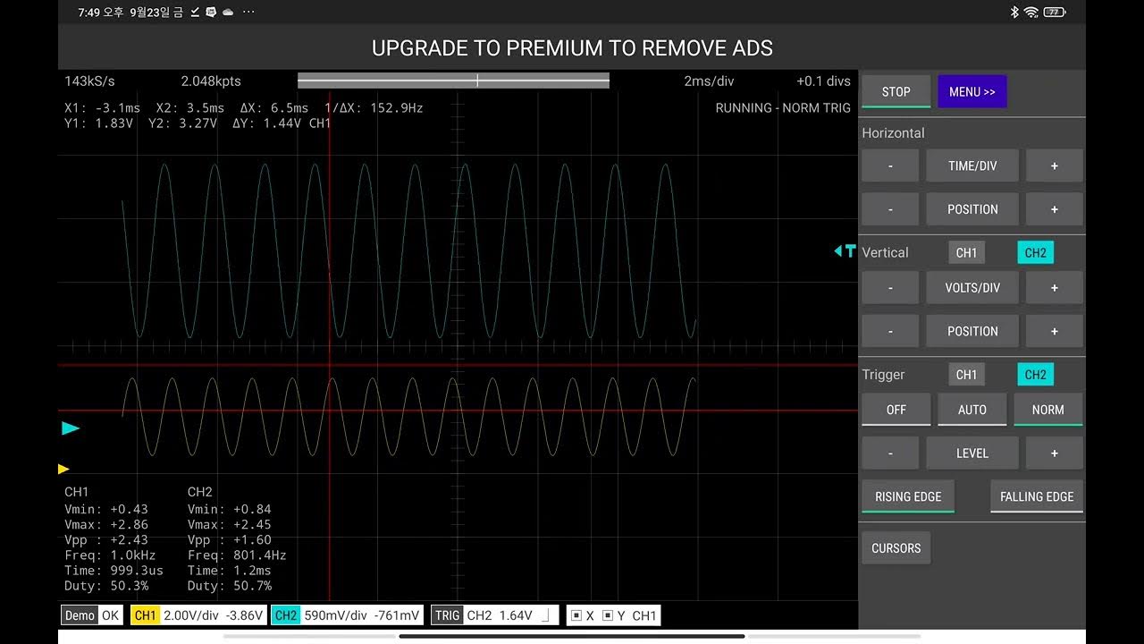 Scoppy Oscilloscope and Logic Analyzer demo capture YouTube