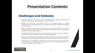 Individual Project Presentation - Lessons Learned