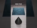 1FACE vs 262144 FACE 3D Cloth Simulation - ASMR #clothsimulation #blender #asrm #3dart #animation
