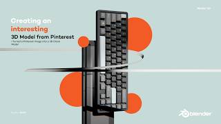 Simple 3D Model of a Mechanical Keyboard Blender 5.0