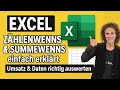 Excel ZÄHLENWENNS &amp; SUMMEWENNS 🚀 So wertest du Daten richtig aus!