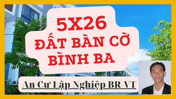 Bán Đất Châu Đức Vũng Tàu. Xã Bình Ba 5m sâu 26m, Khu Bàn Cờ. Tiện Xây nhà, an cư lập nghiệp