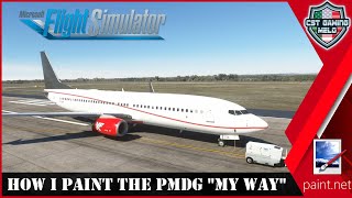 PMDG Paint Tutorial "MY WAY" using free software!!